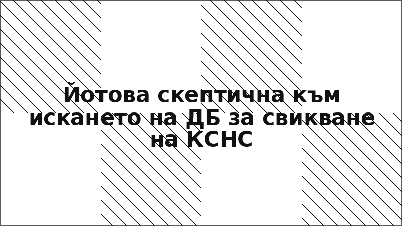Йотова скептична към искането на ДБ за свикване на КСНС