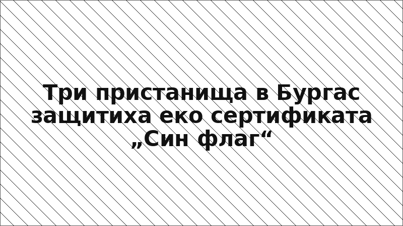 Три пристанища в Бургас защитиха еко сертификата „Син флаг“