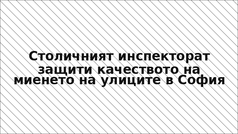 Столичният инспекторат защити качеството на миенето на улиците в София