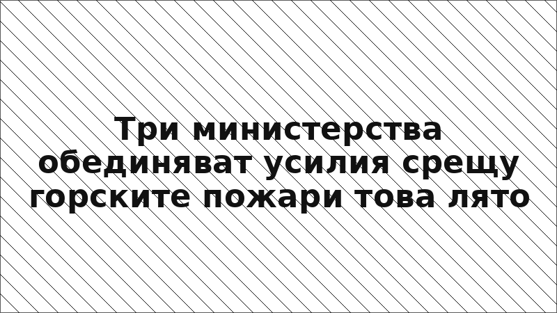 Три министерства обединяват усилия срещу горските пожари това лято