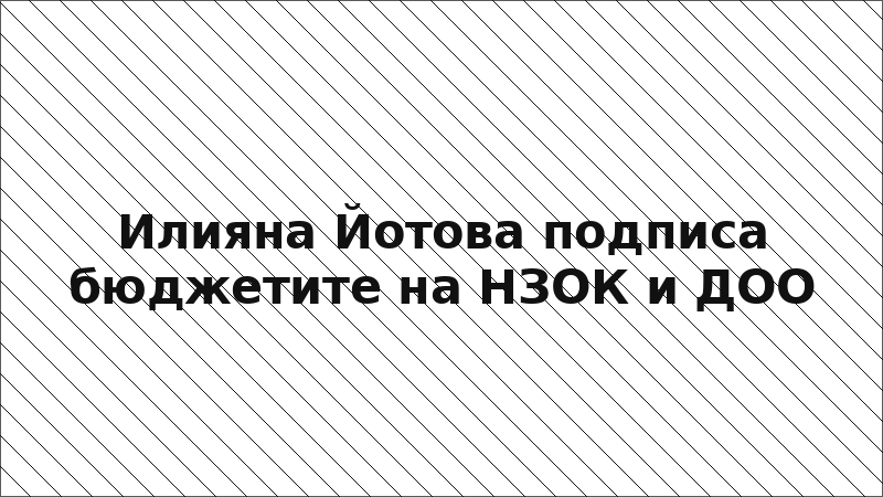 Илияна Йотова подписа бюджетите на НЗОК и ДОО