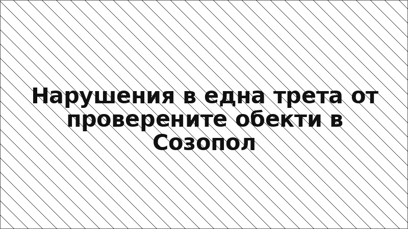 Нарушения в една трета от проверените обекти в Созопол