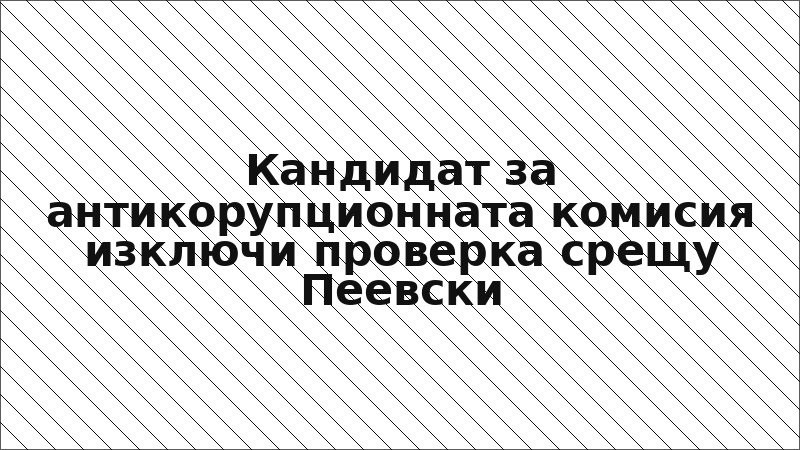 Кандидат за антикорупционната комисия изключи проверка срещу Пеевски