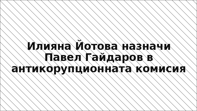 Илияна Йотова назначи Павел Гайдаров в антикорупционната комисия
