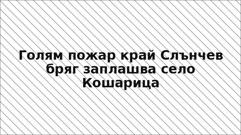 Голям пожар край Слънчев бряг заплашва село Кошарица