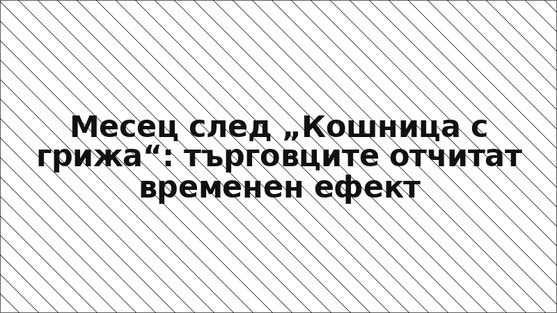 Месец след „Кошница с грижа“: търговците отчитат временен ефект