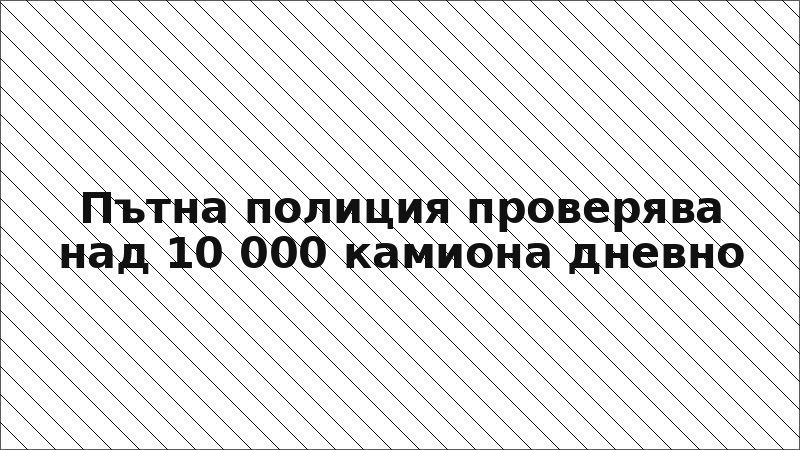 Пътна полиция проверява над 10 000 камиона дневно