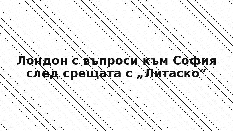 Лондон с въпроси към София след срещата с „Литаско“